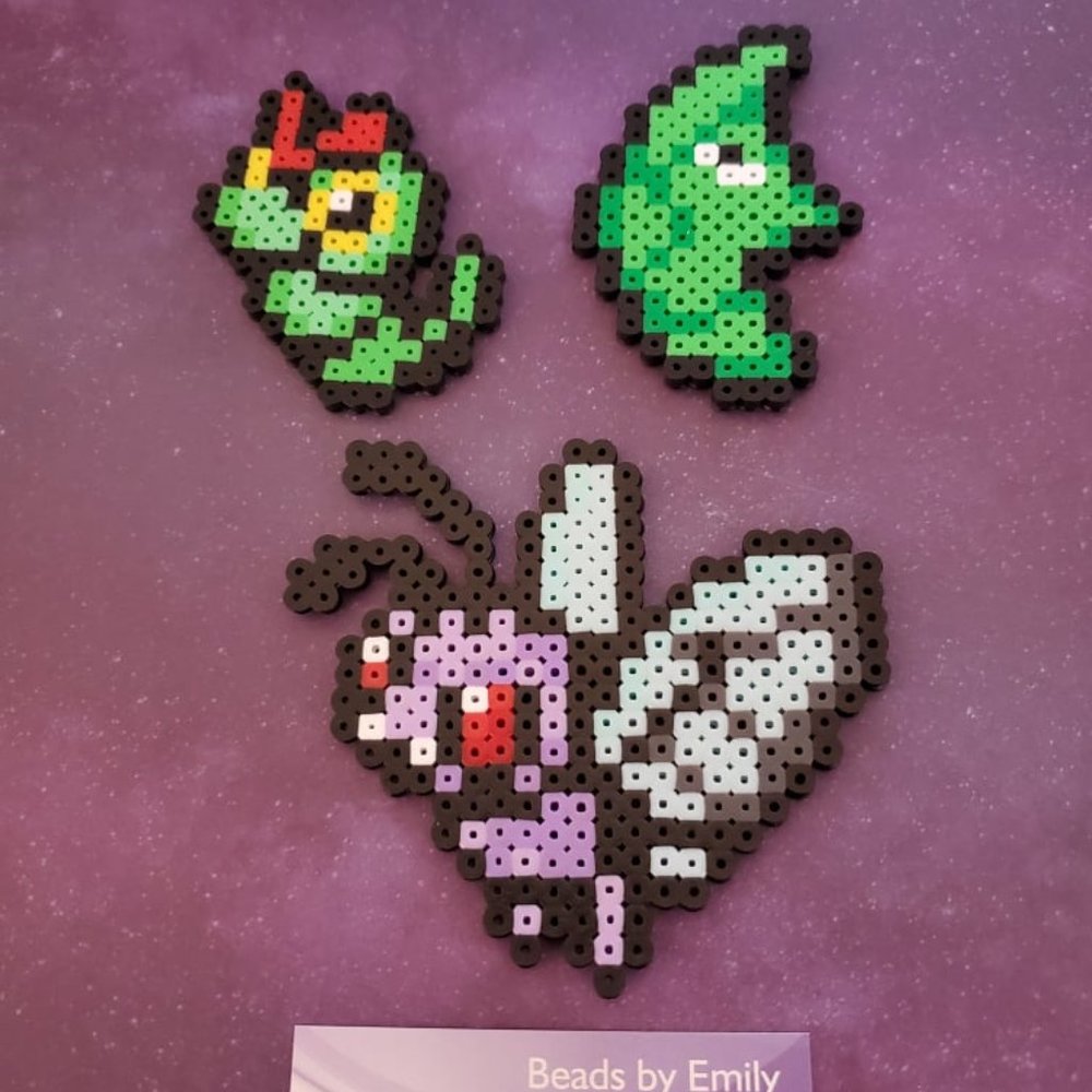 Caterpie Metapod Butterfree Magnets - Pokemon Home Decor - Game Room - Kids Room